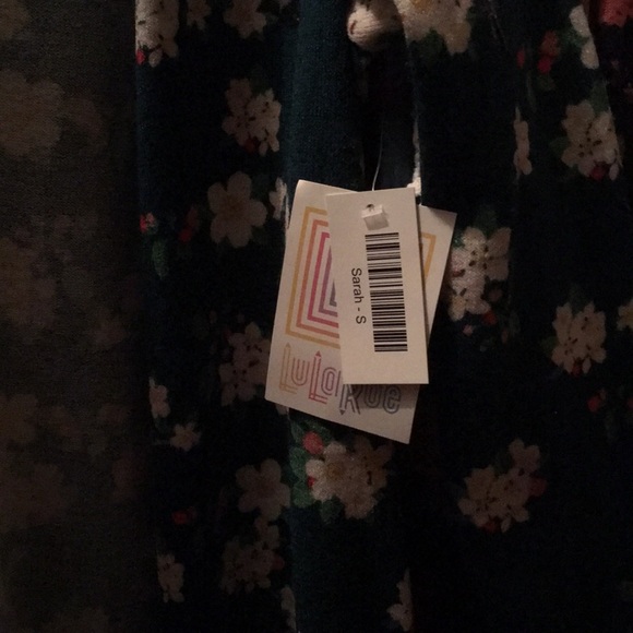 Lularoe Sarah floral birds - Picture 3 of 3